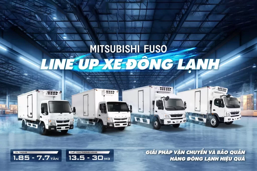 XE ĐÔNG LẠNH MITSUBISHI FUSO - GIẢI PHÁP VẬN CHUYỂN VÀ BẢO QUẢN HÀNG ĐÔNG LẠNH HIỆU QUẢ